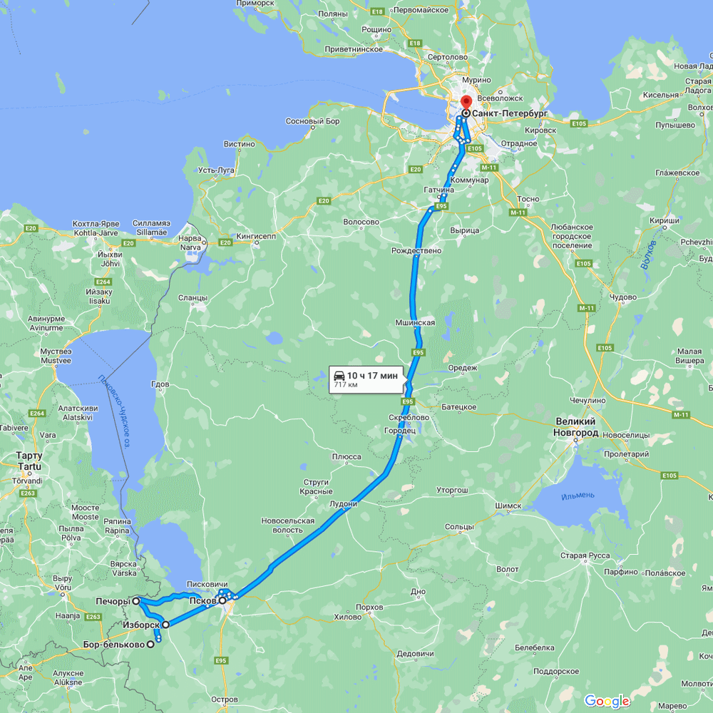 СПб-Бельков Бор-СПб